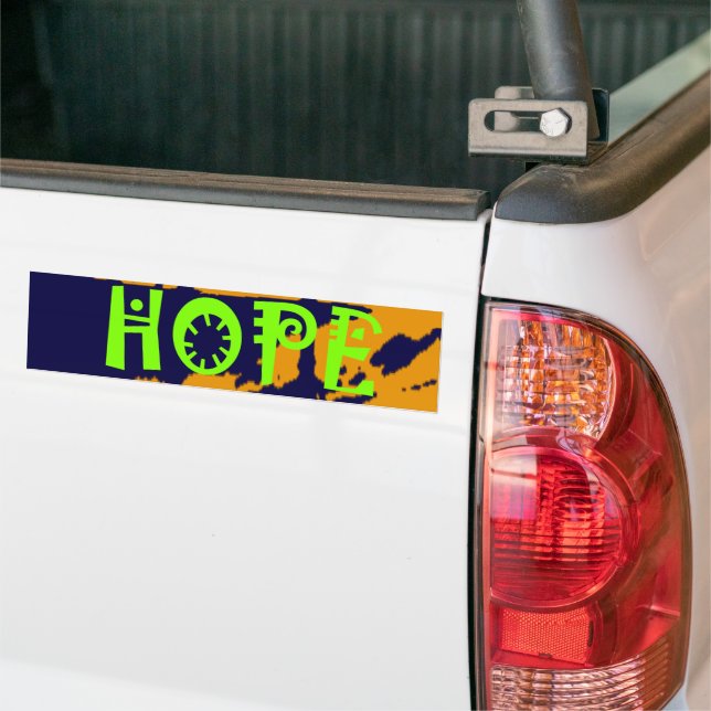 Patriotic USA Hope Graphic Bumper Sticker (On Truck)