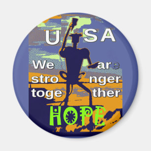 Patriotic USA Hope Graphic Magnet