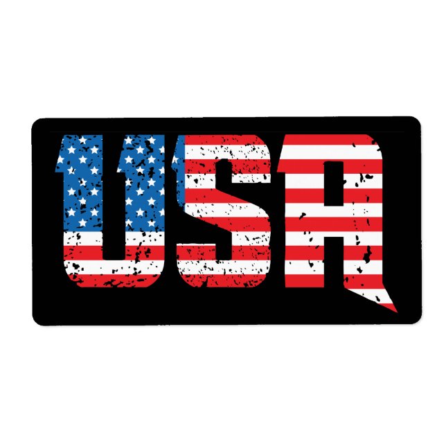 Patriotic USA in Red, White, and Blue (Front)