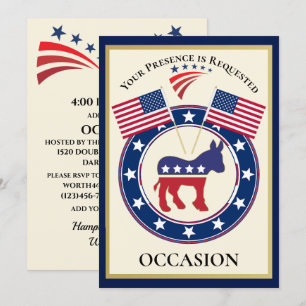 Patriotic USA Invitation