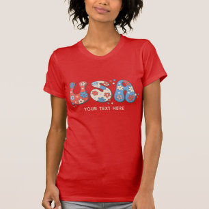 Patriotic USA Love 4th July Independence Day T-Shirt