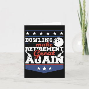 Patriotic Usa Make Bowling Great Again Card