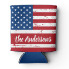 Patriotic USA Personalised Name American Flag