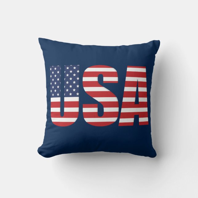 Patriotic USA Pillow (Front)
