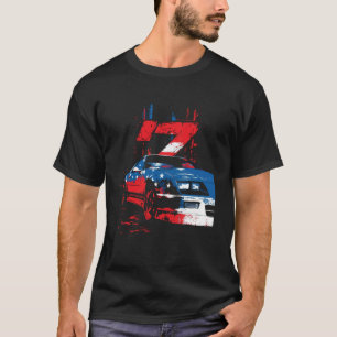 Patriotic USA Red, White and Blue IROC Z Muscle Ca T-Shirt