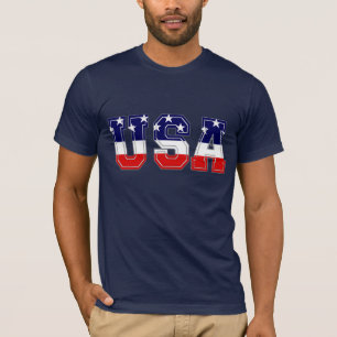 Patriotic USA Stars and Stripes T-Shirt