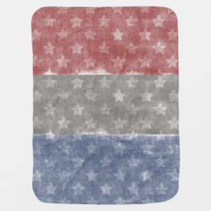 Patriotic USA Stars Baby Blanket