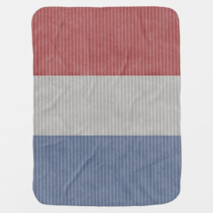 Patriotic USA Stripes Baby Blanket