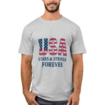 Patriotic USA T-Shirt – Stars & Stripes Flag Tee