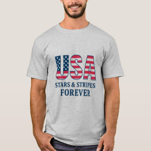 Patriotic USA T-Shirt – Stars & Stripes Flag Tee