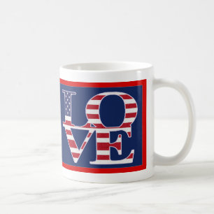 Patriotic Valentine's Day Coffee Mug
