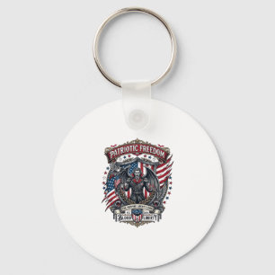 Patriotic Vampire Liberty Lord Horror Monster Patr Key Ring