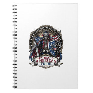 Patriotic Vampire Liberty Lord Horror Monster Patr Notebook