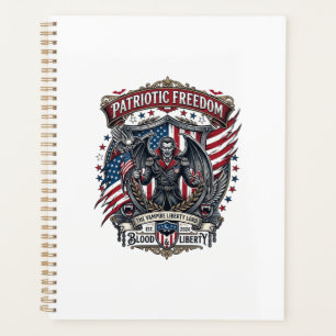Patriotic Vampire Liberty Lord Horror Monster Patr Planner
