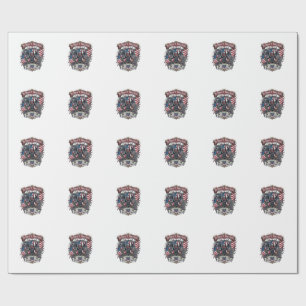 Patriotic Vampire Liberty Lord Horror Monster Patr Wrapping Paper