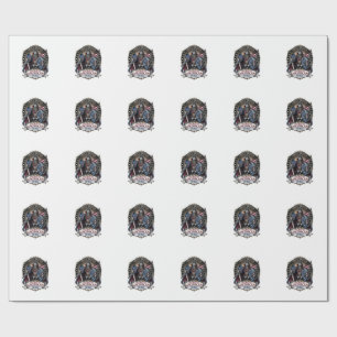 Patriotic Vampire Liberty Lord Horror Monster Patr Wrapping Paper