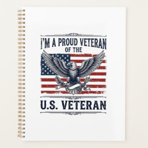 Patriotic Veteran Eagle Vintage Engraving Shirt De Planner