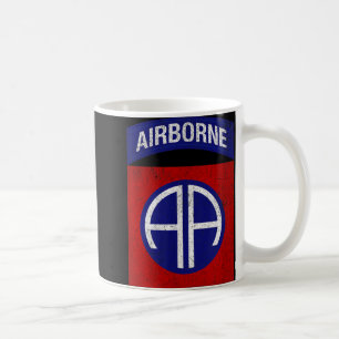 Patriotic Veteran Military Distressed 82nd Airborn Coffee Mug