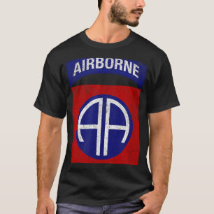 Patriotic Veteran Military Distressed 82nd Airborn T-Shirt