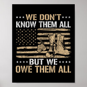 Patriotic Veteran Us Flag 4th Of July Veterans Poster