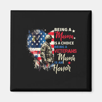 Patriotic veterans day being a veterans mama is an magnet