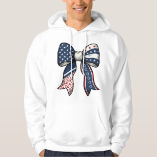 Patriotic Vintage Engraved Bow Vector Design_1 Hoodie