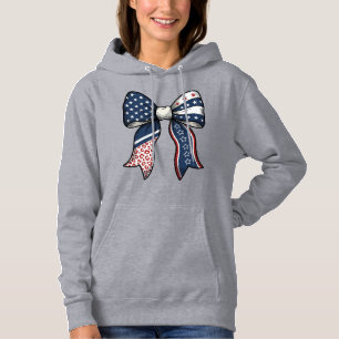 Patriotic Vintage Engraved Bow Vector Design_1 Hoodie