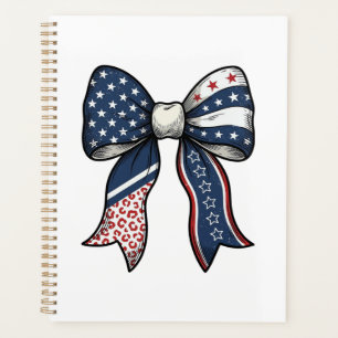 Patriotic Vintage Engraved Bow Vector Design_1 Planner