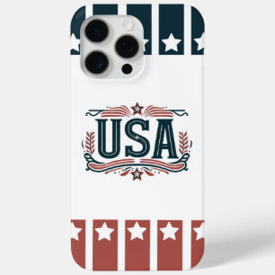 Patriotic, vintage USA iPhone 15 Pro Max Case