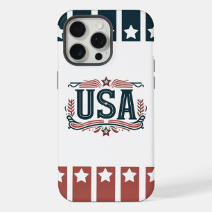 Patriotic, vintage USA iPhone 15 Pro Max Case