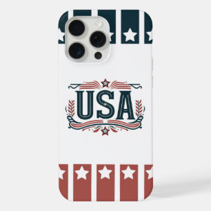 Patriotic, vintage USA iPhone 15 Pro Max Case