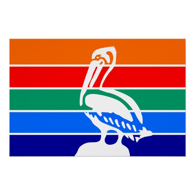 Patriotic wall poster with Flag of St. Petersburg (Front)