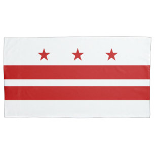 Patriotic Washington D.C. Flag Pillowcase