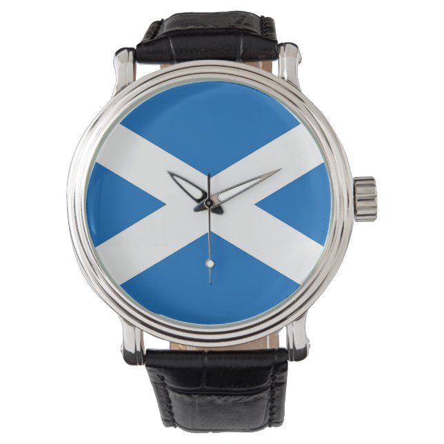Patriotic watch with Flag of Scotland (Front)