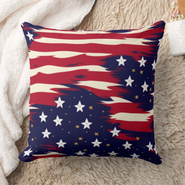 Patriotic Waves Cushion (Blanket)