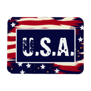 Patriotic Waves Magnet