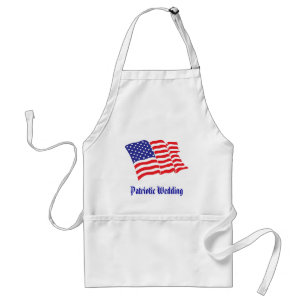 Patriotic Wedding Standard Apron