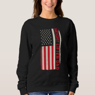 Patriotic Weightlifting Workout Bodybuilder Wight  Sweatshirt