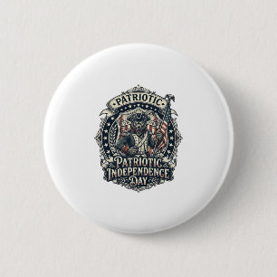 Patriotic Werewolf Patriot Horror Monster Patriot 6 Cm Round Badge