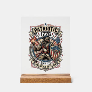 Patriotic Werewolf Patriot Horror Monster Patriot Acrylic Sign