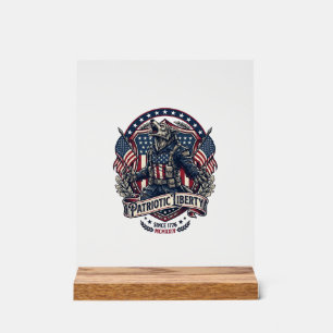 Patriotic Werewolf Patriot Horror Monster Patriot Acrylic Sign
