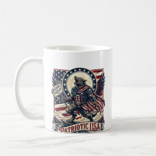Patriotic Werewolf Patriot Horror Monster Patriot Coffee Mug
