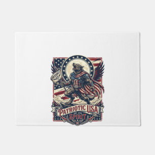 Patriotic Werewolf Patriot Horror Monster Patriot Doormat