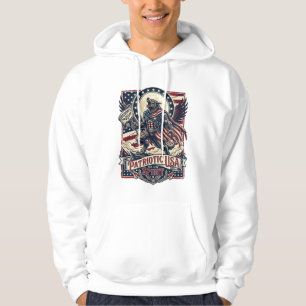 Patriotic Werewolf Patriot Horror Monster Patriot Hoodie