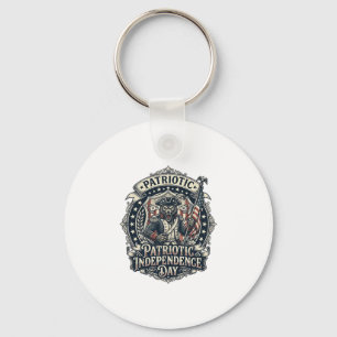 Patriotic Werewolf Patriot Horror Monster Patriot Key Ring