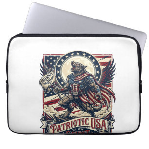 Patriotic Werewolf Patriot Horror Monster Patriot  Laptop Sleeve