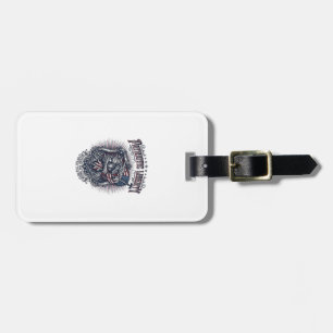 Patriotic Werewolf Patriot Horror Monster Patriot Luggage Tag