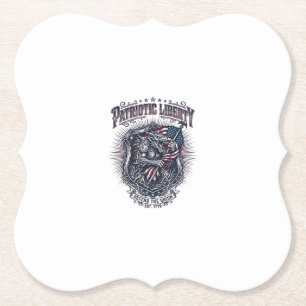 Patriotic Werewolf Patriot Horror Monster Patriot Paper Coaster