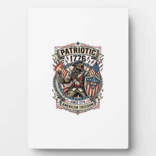 Patriotic Werewolf Patriot Horror Monster Patriot Plaque
