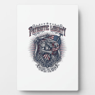 Patriotic Werewolf Patriot Horror Monster Patriot Plaque